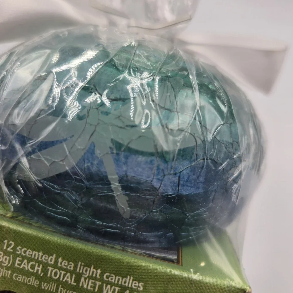 Retired Yankee Candle‎ Meadow Showers 12 Tea Light Candle Gift Set W Holder New